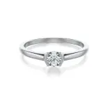 Pierścionek z białego złota z diamentem AJPZ_089